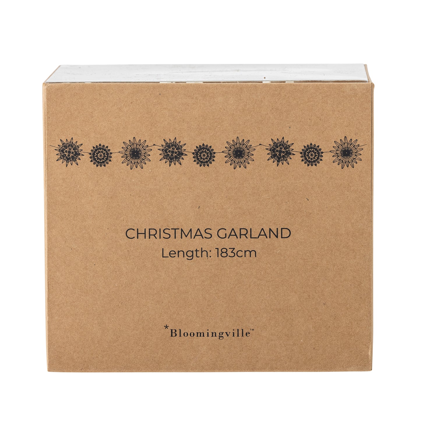 Girlande "Bellac", weiße Sterne