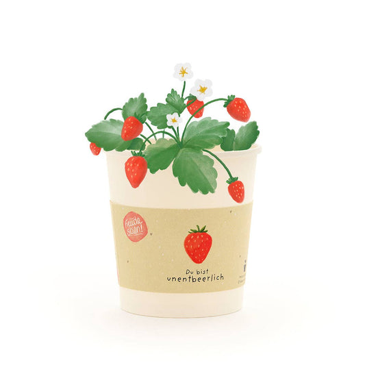 Blumensamen-Becher "Du bist unentbeerlich"