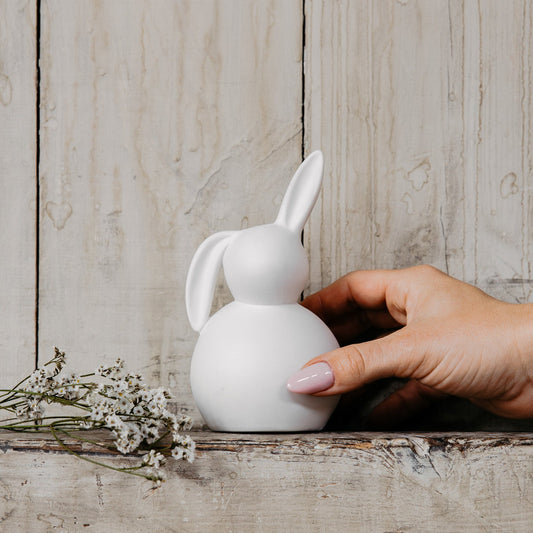 Keramikhase "Märta", weiß