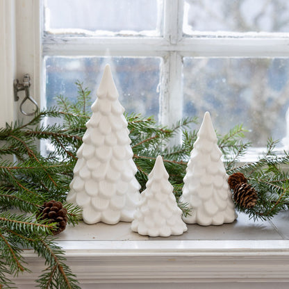 Keramikbaum "Norrskog", weiß/matt/klein