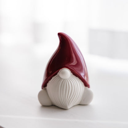 Wichtel "Harald" , weiß mit roter Mütze