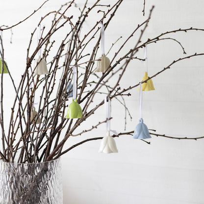 Keramikblume hängend "Klocklilja", weiß