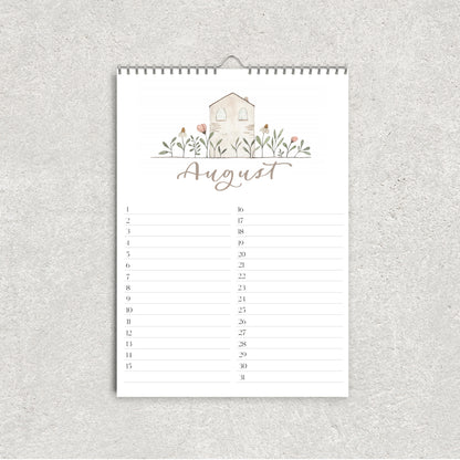 Geburtstagskalender, A4, Wandkalender
