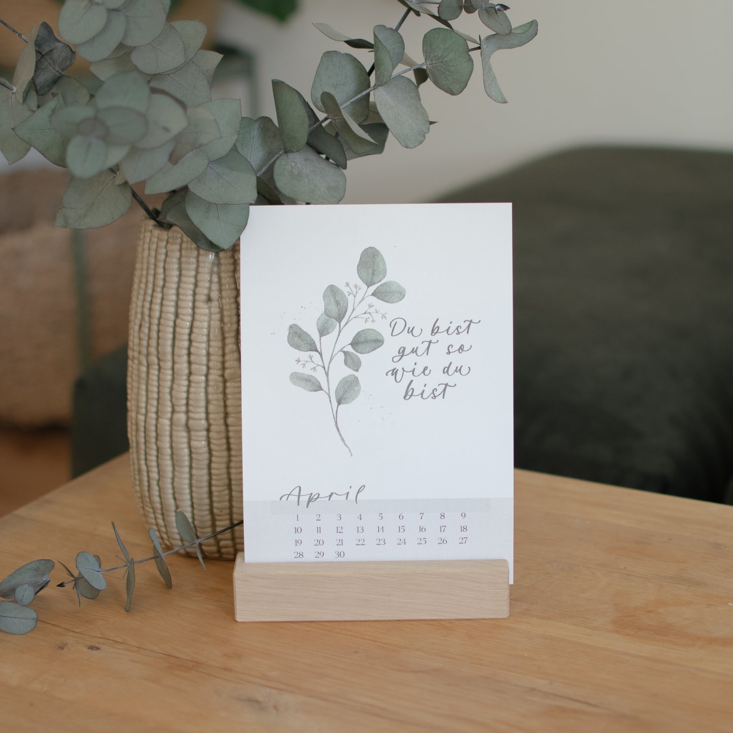 Tischkalender A5 mit Kartenständer