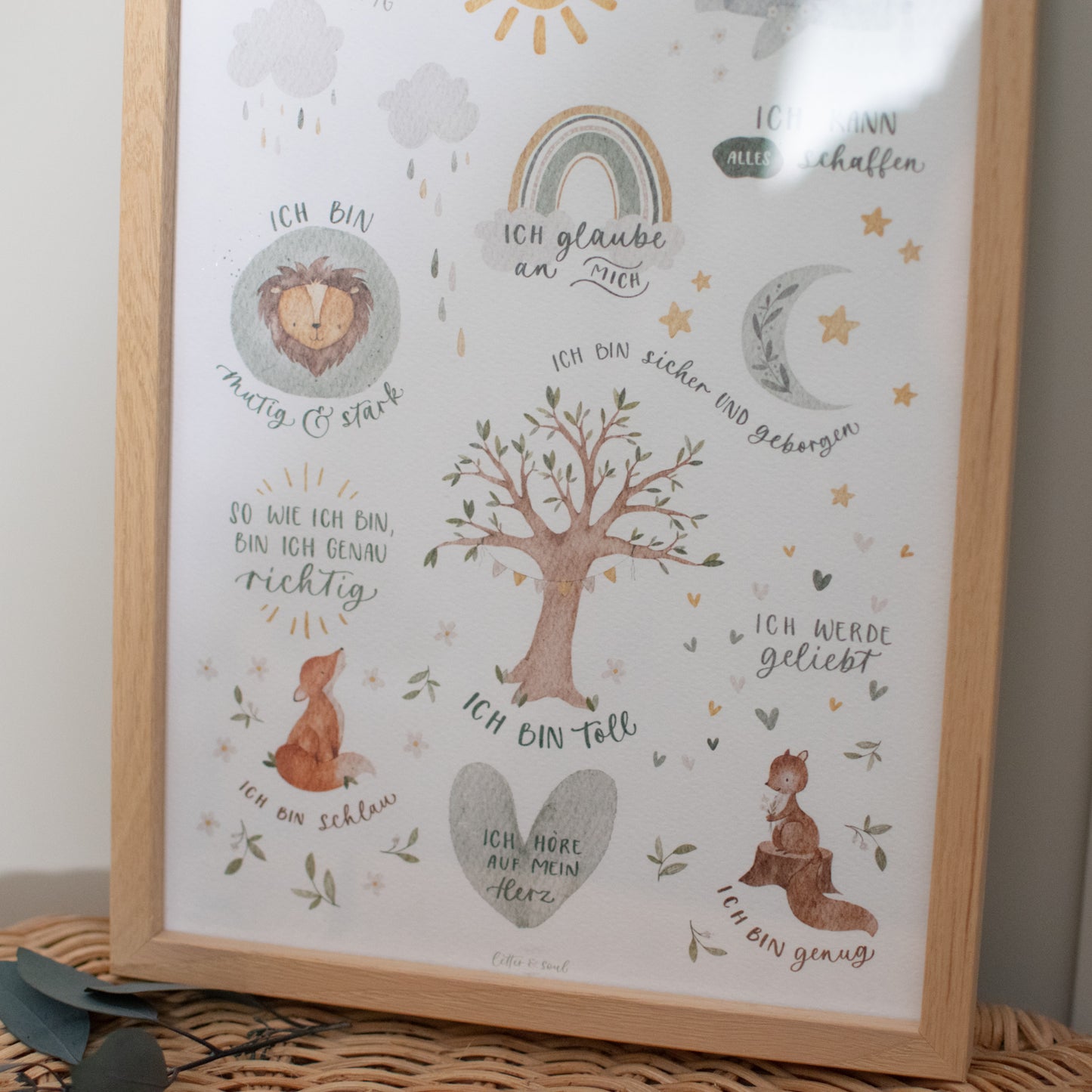 Affirmationsposter für Kinder, A4