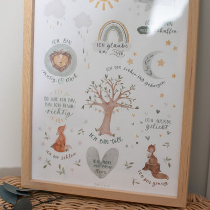 Affirmationsposter für Kinder, A4