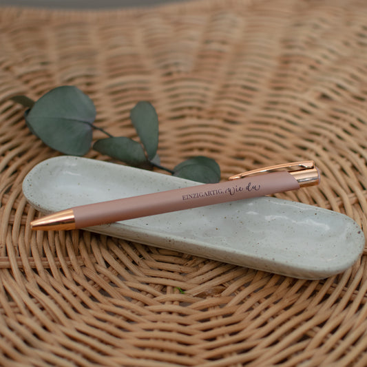 Kugelschreiber "Einzigartig wie du", rose