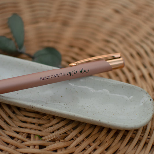 Kugelschreiber "Einzigartig wie du", rose