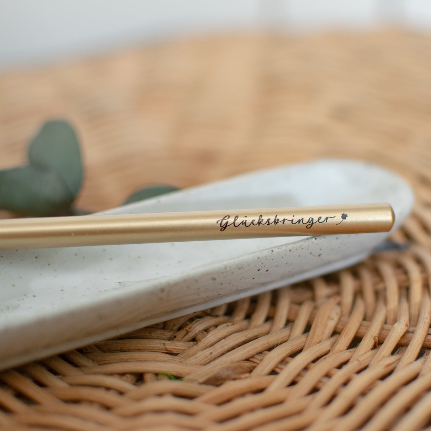 Bleistift "Glücksbringer", gold