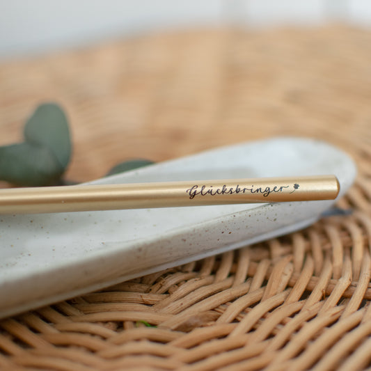 Bleistift "Glücksbringer", gold