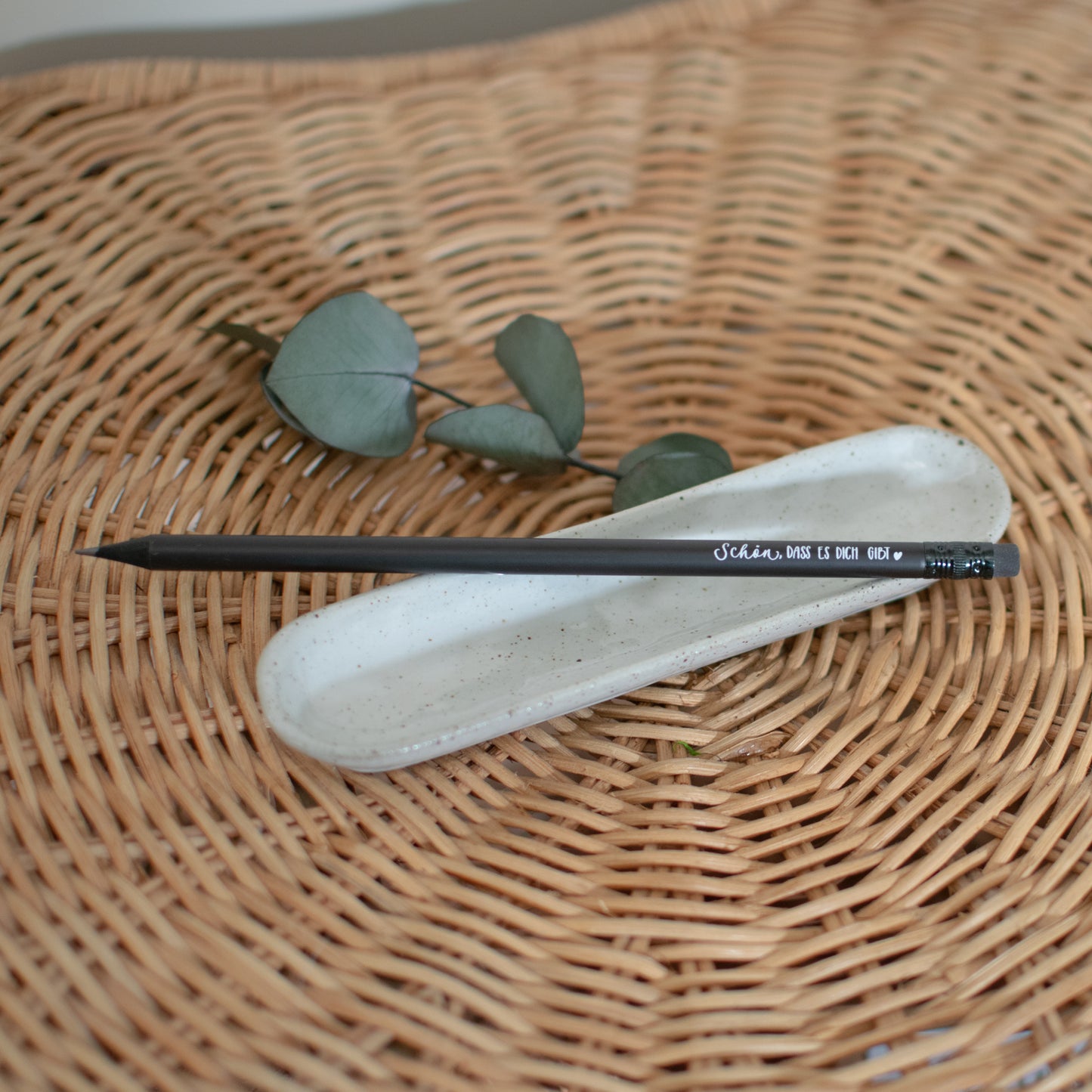 Bleistift "Schön, dass es dich gibt", schwarz