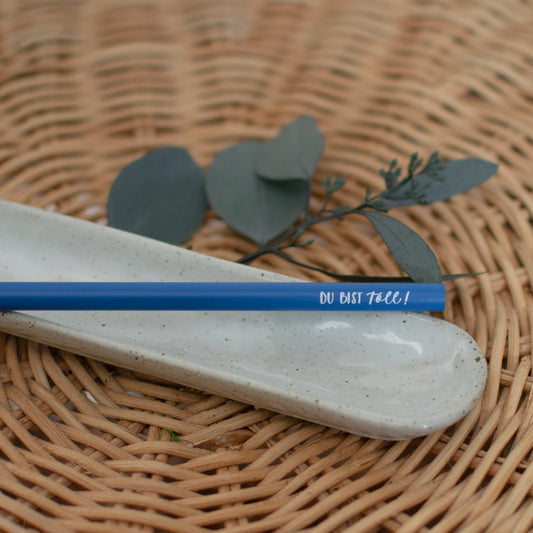 Bleistift "Du bist toll!", blau