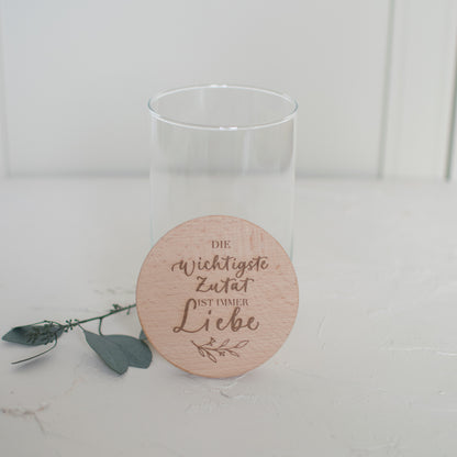 Vorratsglas "Die wichtigste Zutat", 3 Größen