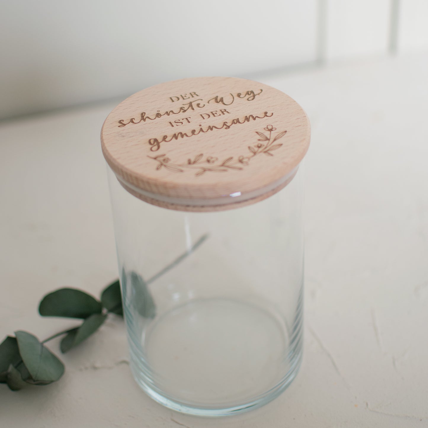 Vorratsglas "Der schönste Weg...", 3 Größen