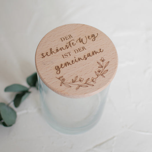 Vorratsglas "Der schönste Weg...", 3 Größen