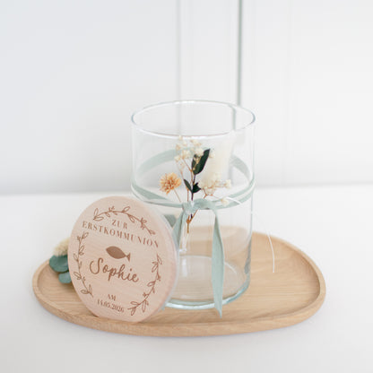 Vorratsglas "Erstkommunion - Kranz", personalisiert