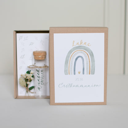 Geschenkbox "Zur Erstkommunion", in zwei Farben
