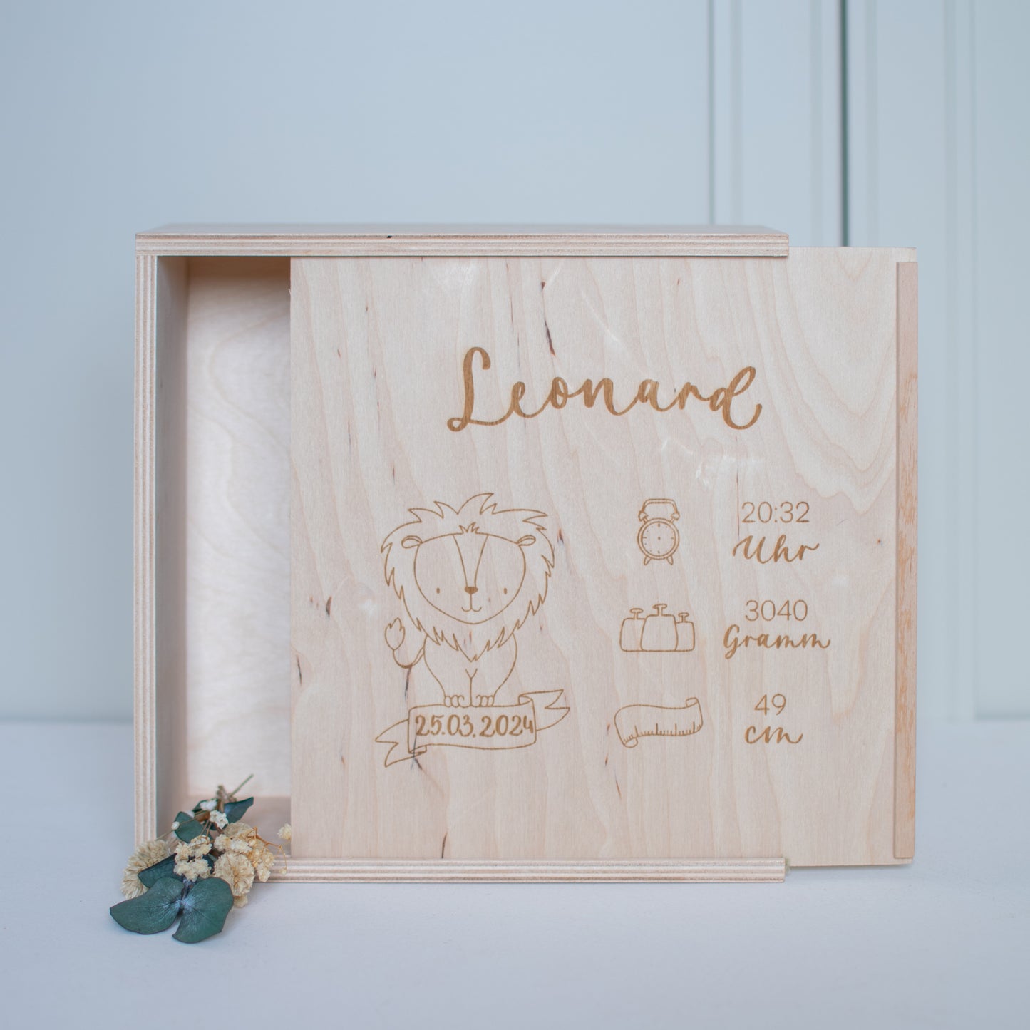 Erinnerungskiste, personalisiert 25x25cm