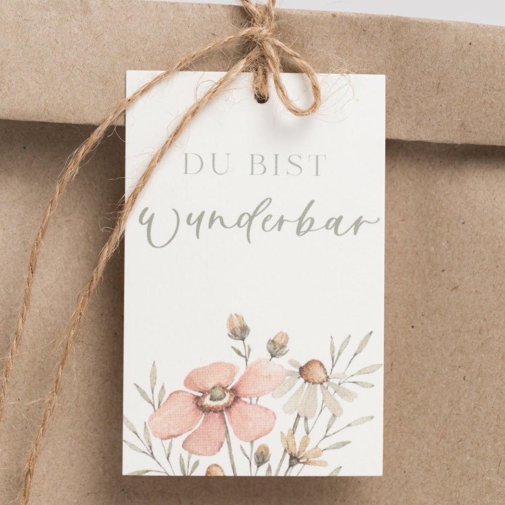 Geschenk-Anhänger "Du bist wunderbar"