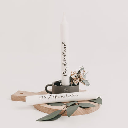 Stabkerzenset "Hand in Hand"