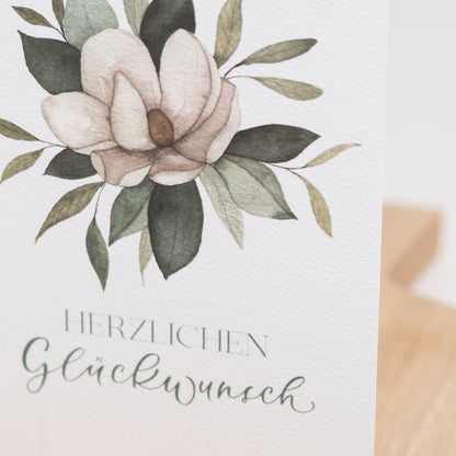 Klappkarte "Herzlichen Glückwunsch", A6 inkl. Kuvert