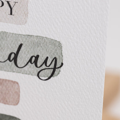 Klappkarte "Happy Birthday to you", A6 inkl. Kuvert