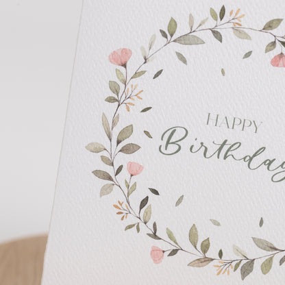 Klappkarte "Happy Birthday", A6 inkl. Kuvert