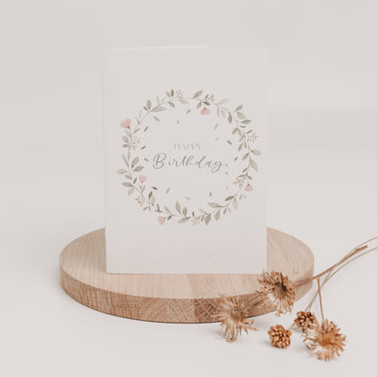 Klappkarte "Happy Birthday", A6 inkl. Kuvert