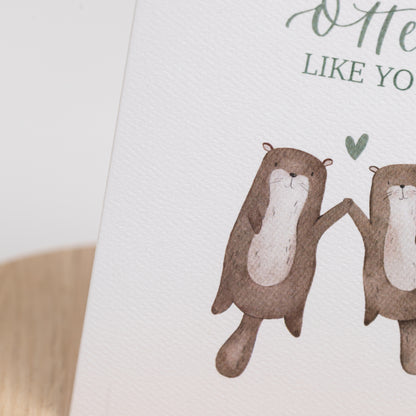Klappkarte "There is no Otter like you", A6 inkl. Kuvert
