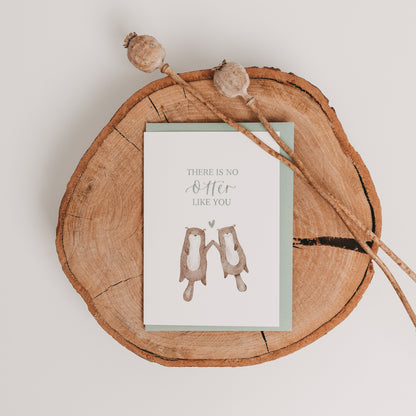Klappkarte "There is no Otter like you", A6 inkl. Kuvert