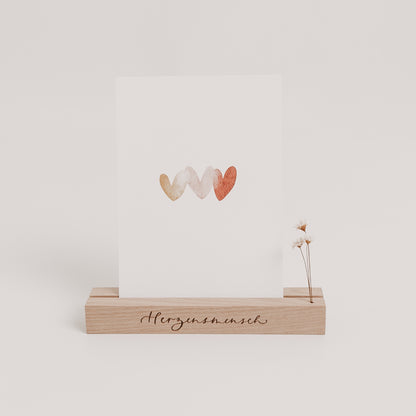 Kartenständer "Herzensmensch", mittel