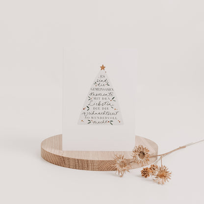 Klappkarte "Es sind die gemeinsamen Momente", A6 inkl. Kuvert