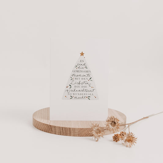 Klappkarte "Es sind die gemeinsamen Momente", A6 inkl. Kuvert