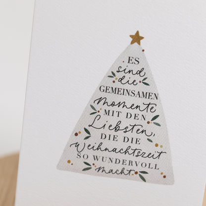 Klappkarte "Es sind die gemeinsamen Momente", A6 inkl. Kuvert