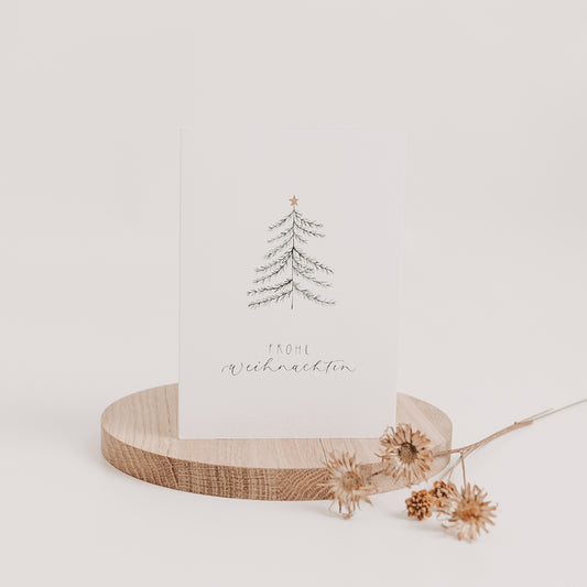 Klappkarte "Frohe Weihnachten", A6 inkl. Kuvert