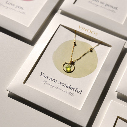 Kette Circle "you are wonderful"