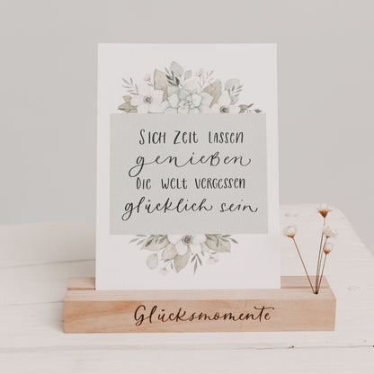 Postkarte "Zeit lassen"