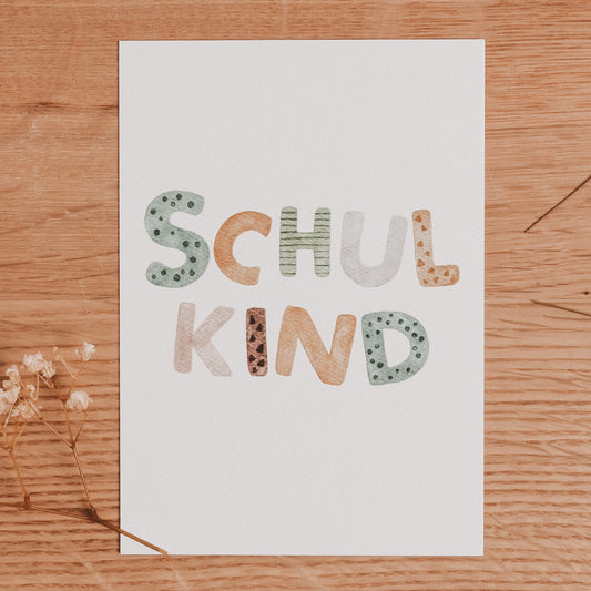 Postkarte "Schulkind"