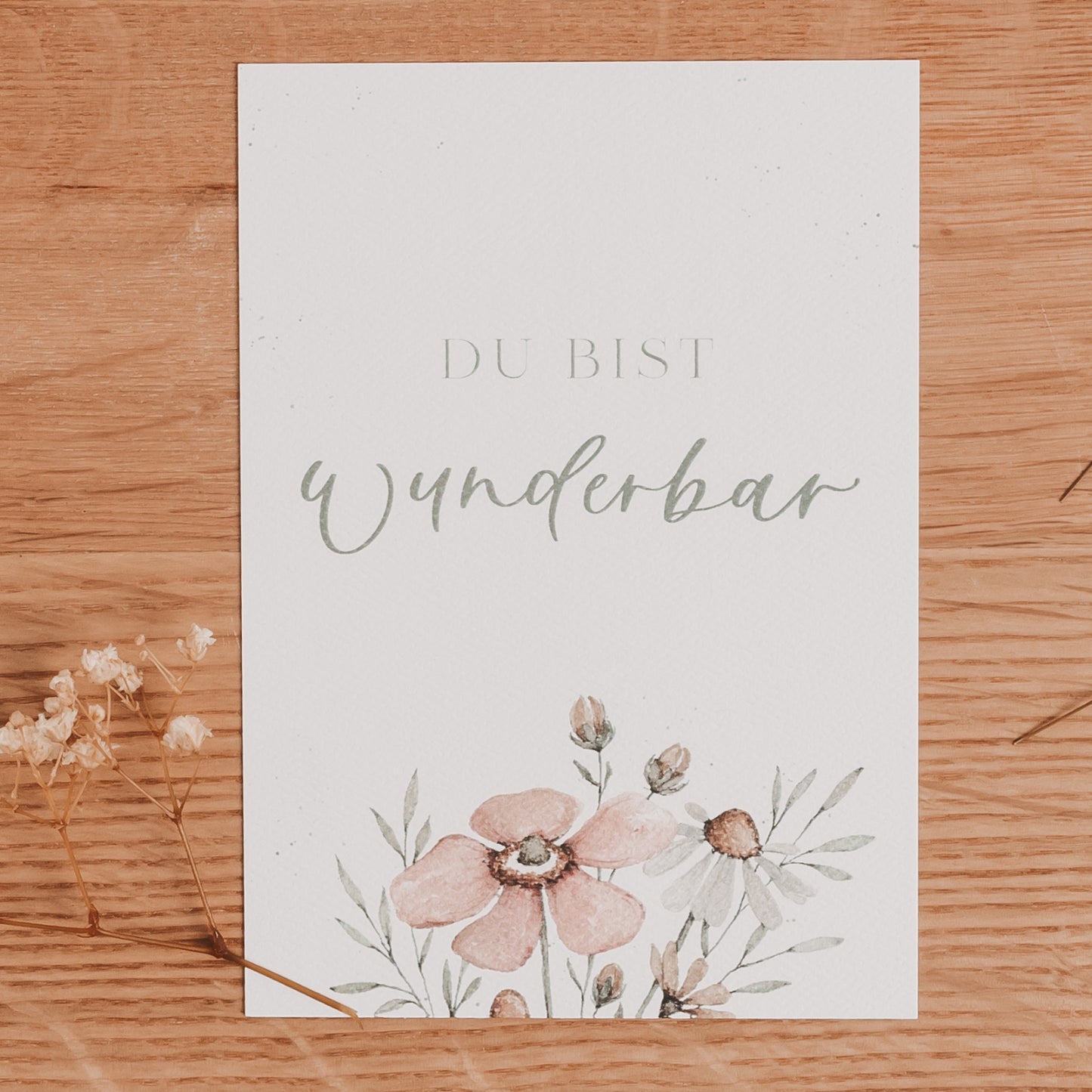 Postkarte "Du bist wunderbar"