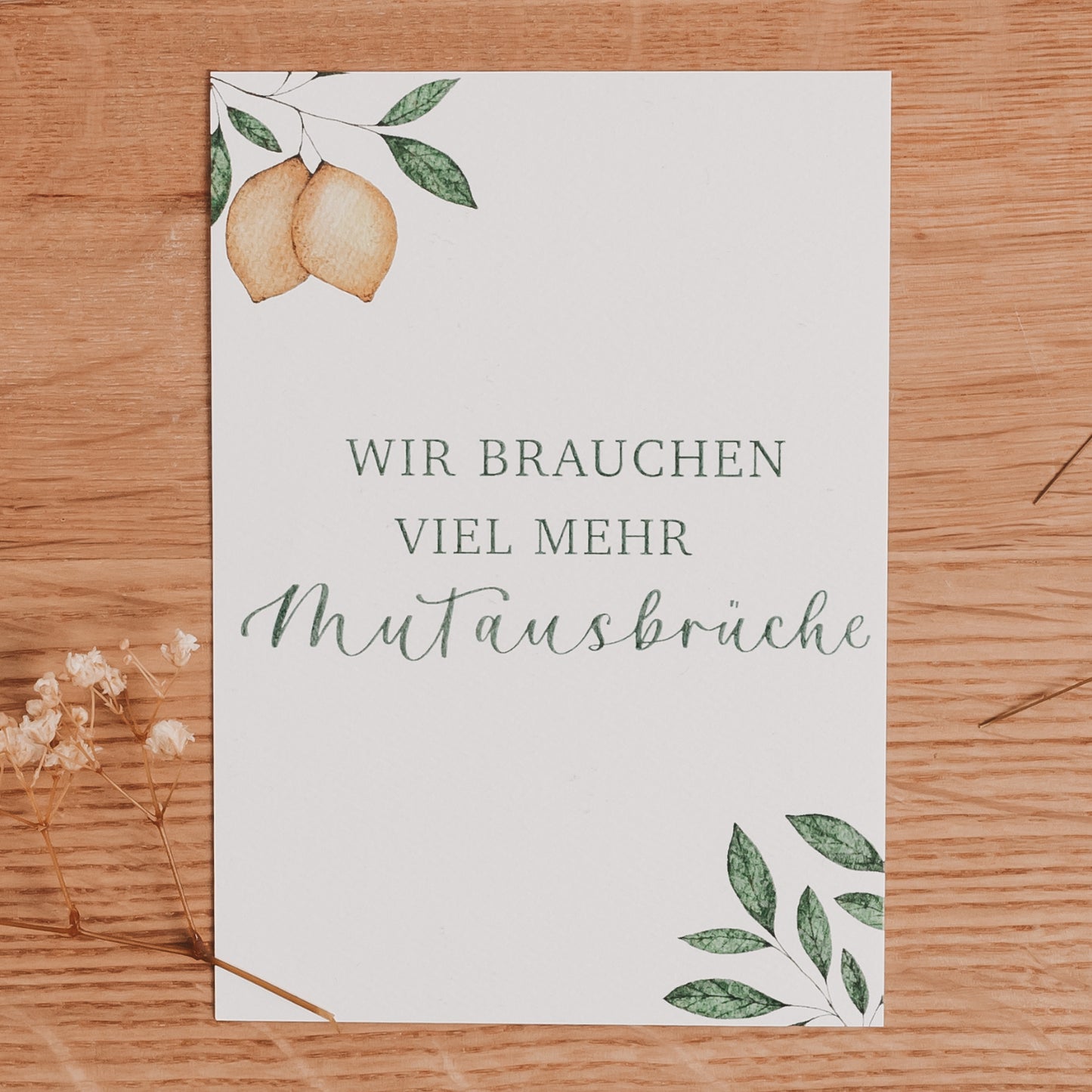 Postkarte "Mutausbrüche"