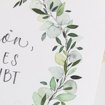 Poster "Blätterkranz", 30x30