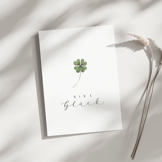 Postkarte "Viel Glück"