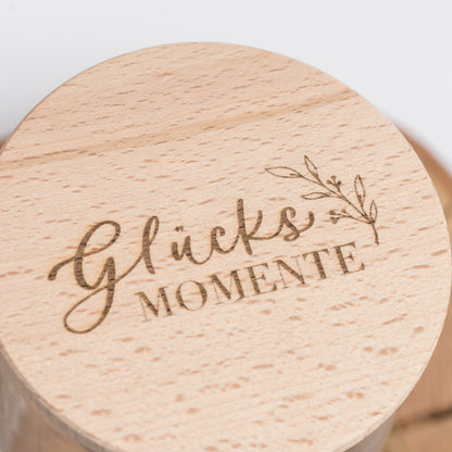 Vorratsglas "Glücksmomente", 3 Größen