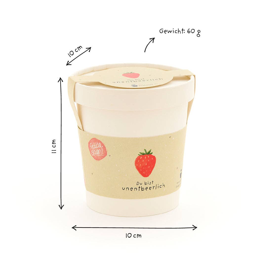Blumensamen-Becher "Du bist unentbeerlich"