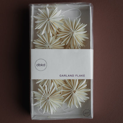 Schneeflockengirlande "Garland", weiß