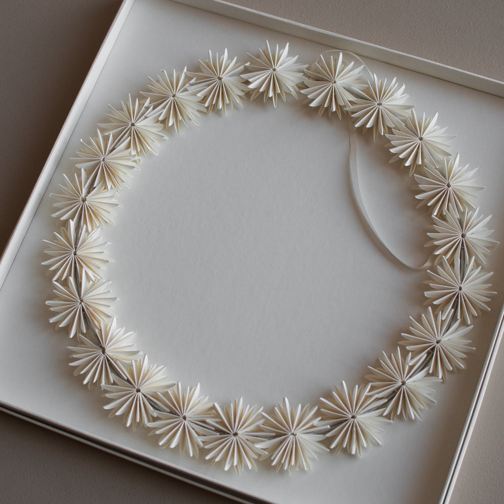 Schneeflocken-Kranz, weiß