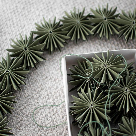 Schneeflocken-Kranz, grün