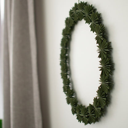 Schneeflocken-Kranz, grün