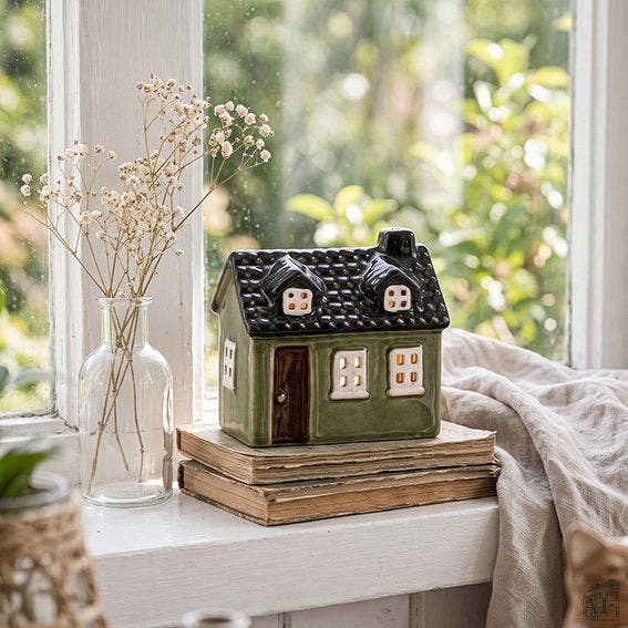 Keramikhaus "Mini-Grün" – Dekorationsbeispiel