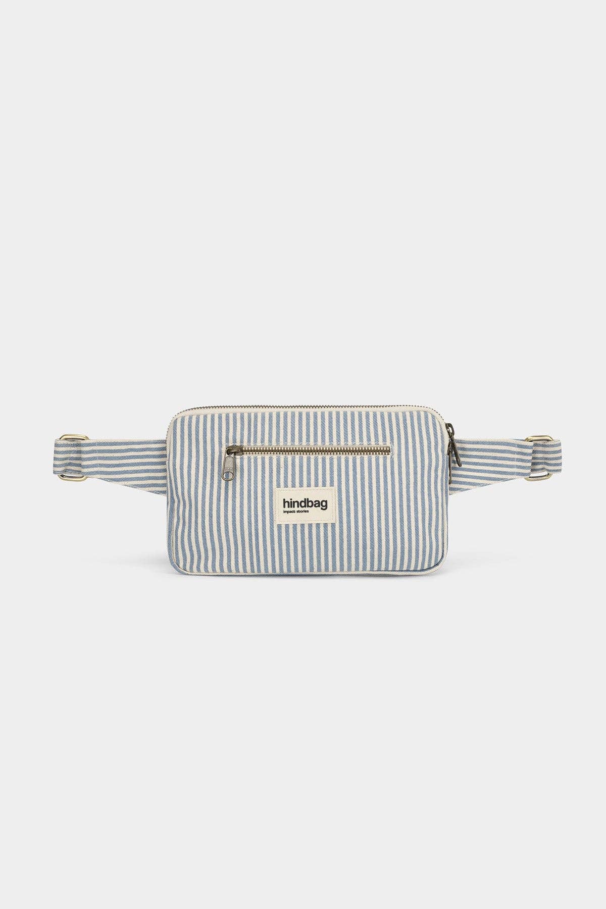 Gürteltasche "Harry", blau/gestreift